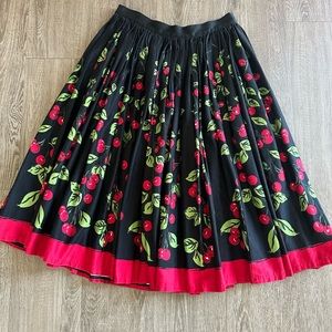 Pinup Couture Pinup Girl Clothing Rare Cherry Jenny Skirt L
